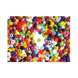 Perles de rocailles opaques - Diam : 2,5mm - Bocal de 500 gr