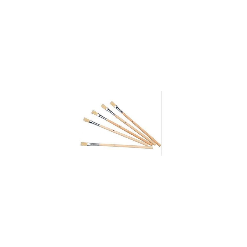 Sachet de 10 pinceaux à colle manche en bois