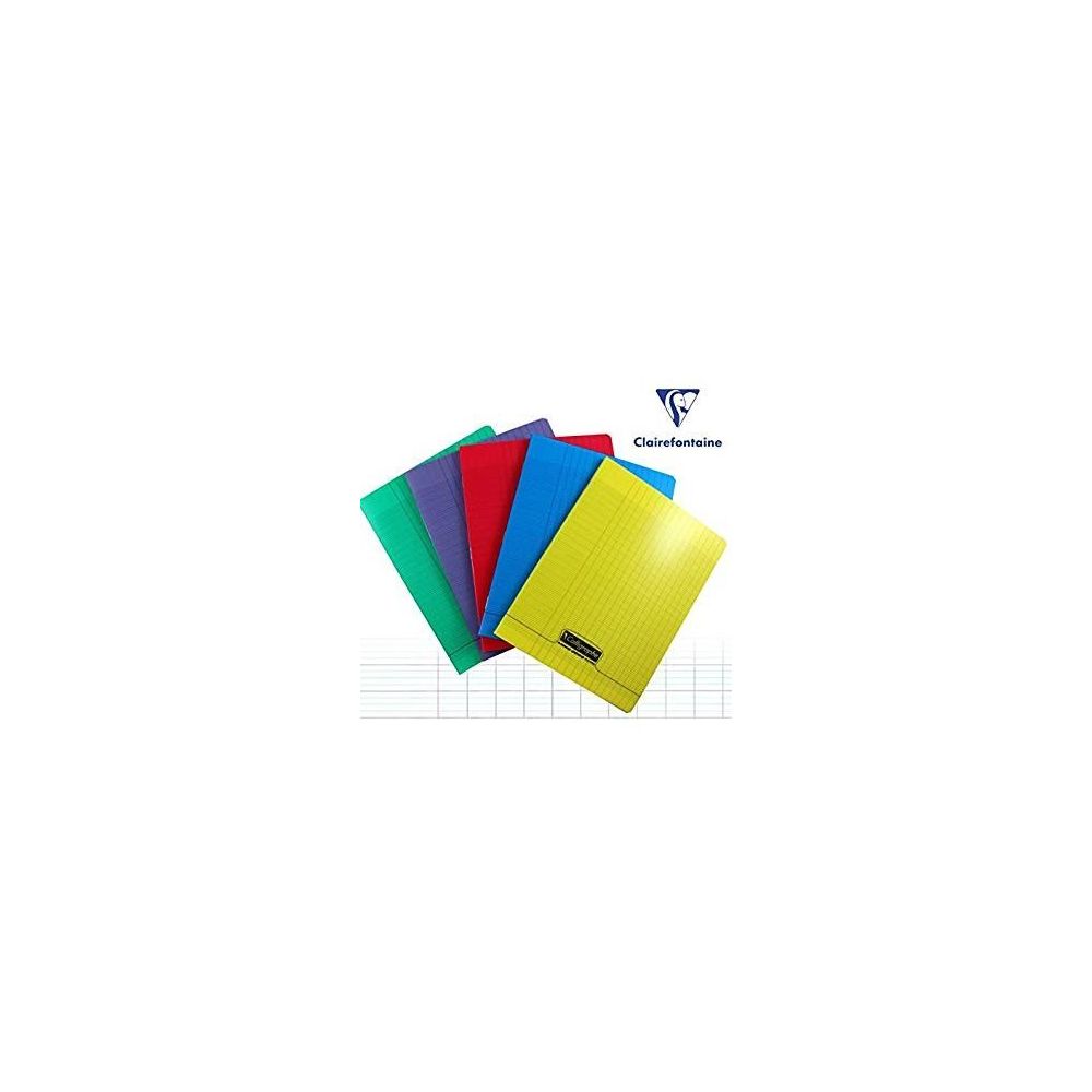 Cahier 17x22cm Séyès 192 p Piqûre 90g Polypro BLEU CLAIREFONT.