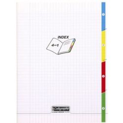 Cahier   4 Onglets 24 x 32cm Séyès 140 p Polypropylène
