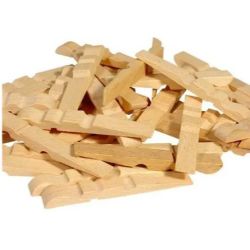 Pinces à linge en bois naturel (sac de 200 x 1/2 pinces)