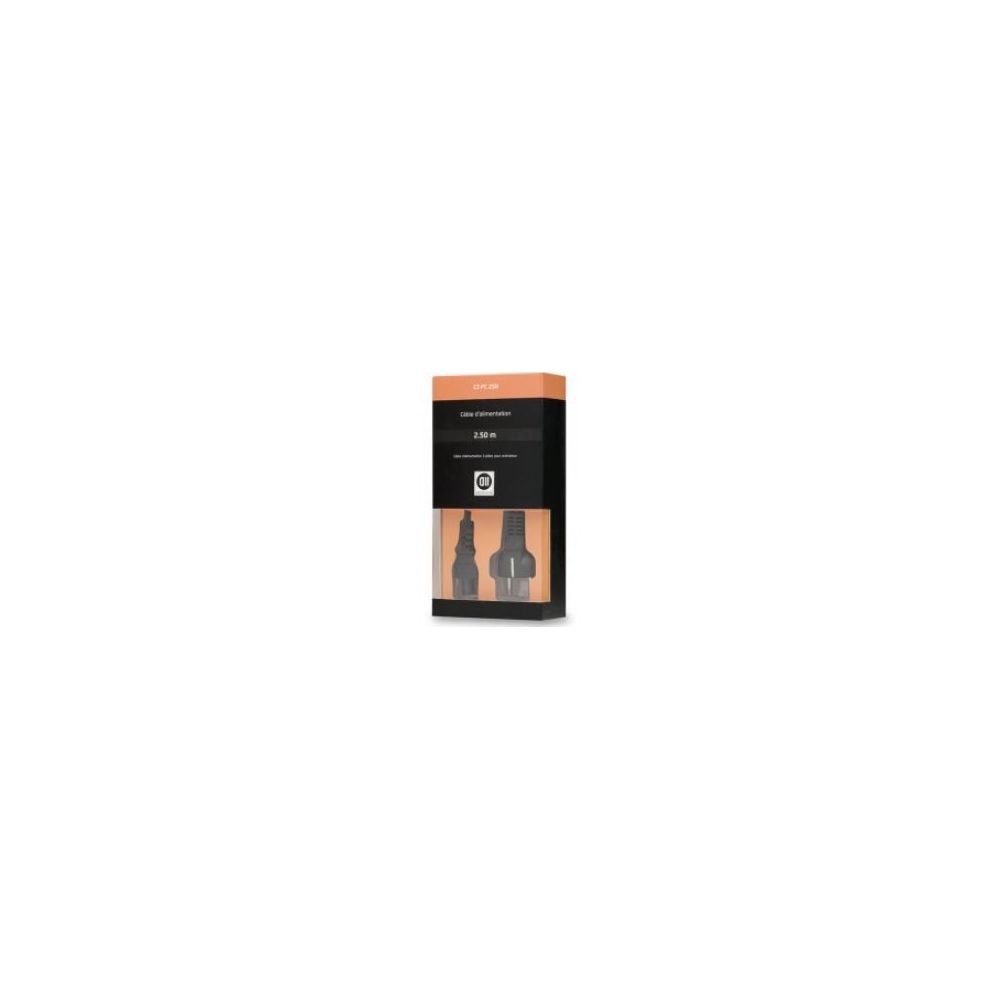 Câble alimentation secteur 3 pôles, 2,5M - Z