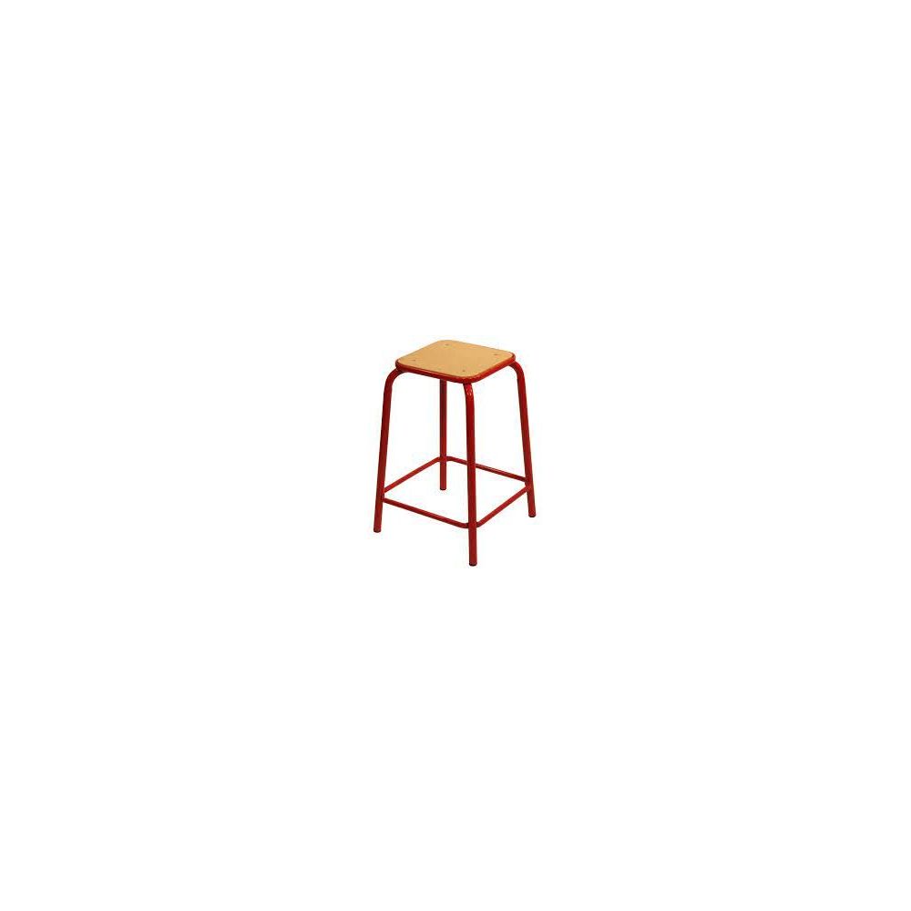 Tabouret haut de Laboratoire - H62cm - Assise carrée Tabouret haut de Laboratoire - H62cm - Assise carrée