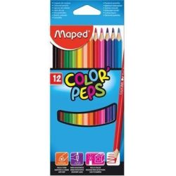 Crayon Couleur MAPED Color Peps - Triangulaire - Pochette 12 couleurs