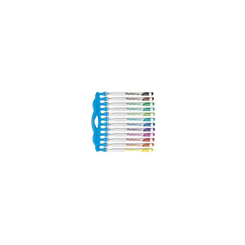 Marqueur effaç. MAPED Marker Peps - Ogive Med 1.5mm - 12 COUL. - Educ