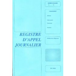 Registre Appel journ. ELVE - A4 - Piq. 28 p - 40 él. Tête pares.36285