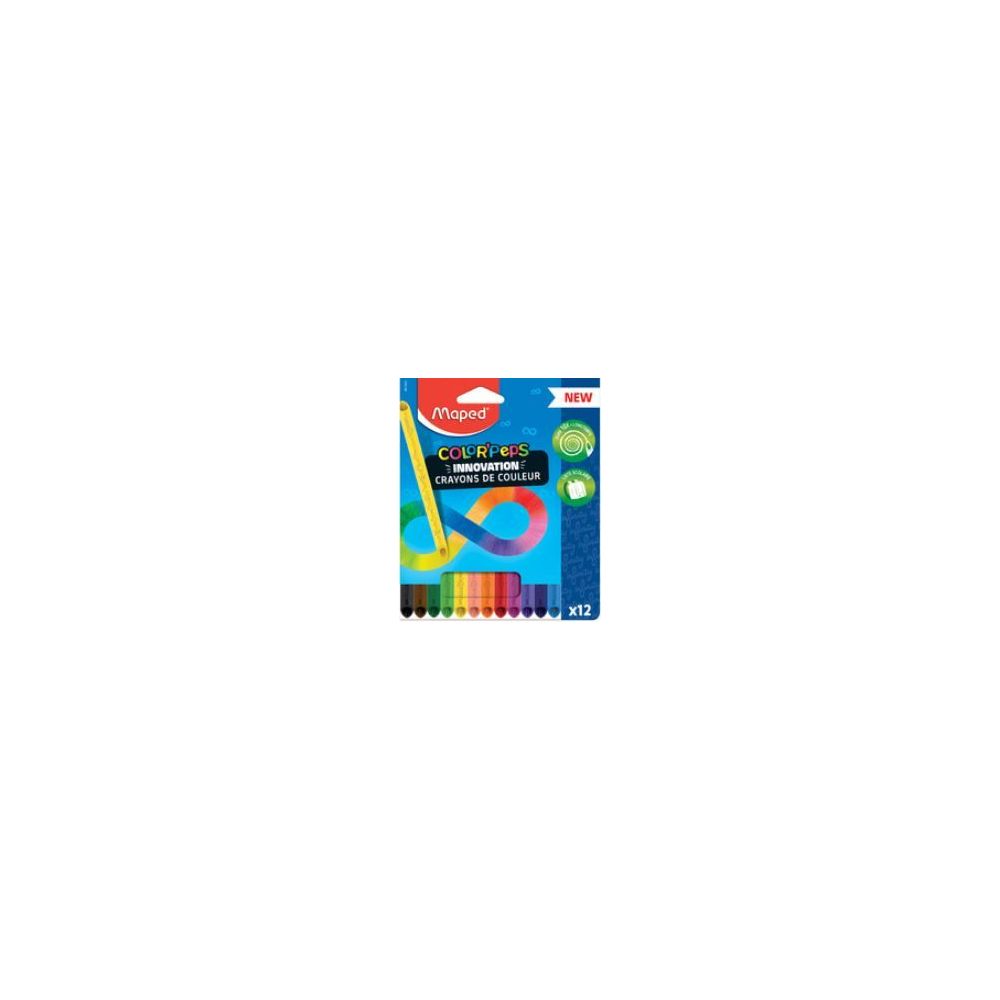 Crayon Couleur MAPED Color Peps Infinity - Pochette 12 couleurs