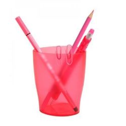 Pot à crayons MULTIFORM Ecopen FRAMBOISE TRANSLUCIDE - Z