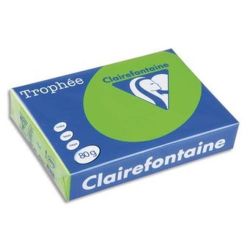 Rame A4 -  80g - Vert Menthe - CLAIREFONTAINE (500f.- ref : 1875 - Z