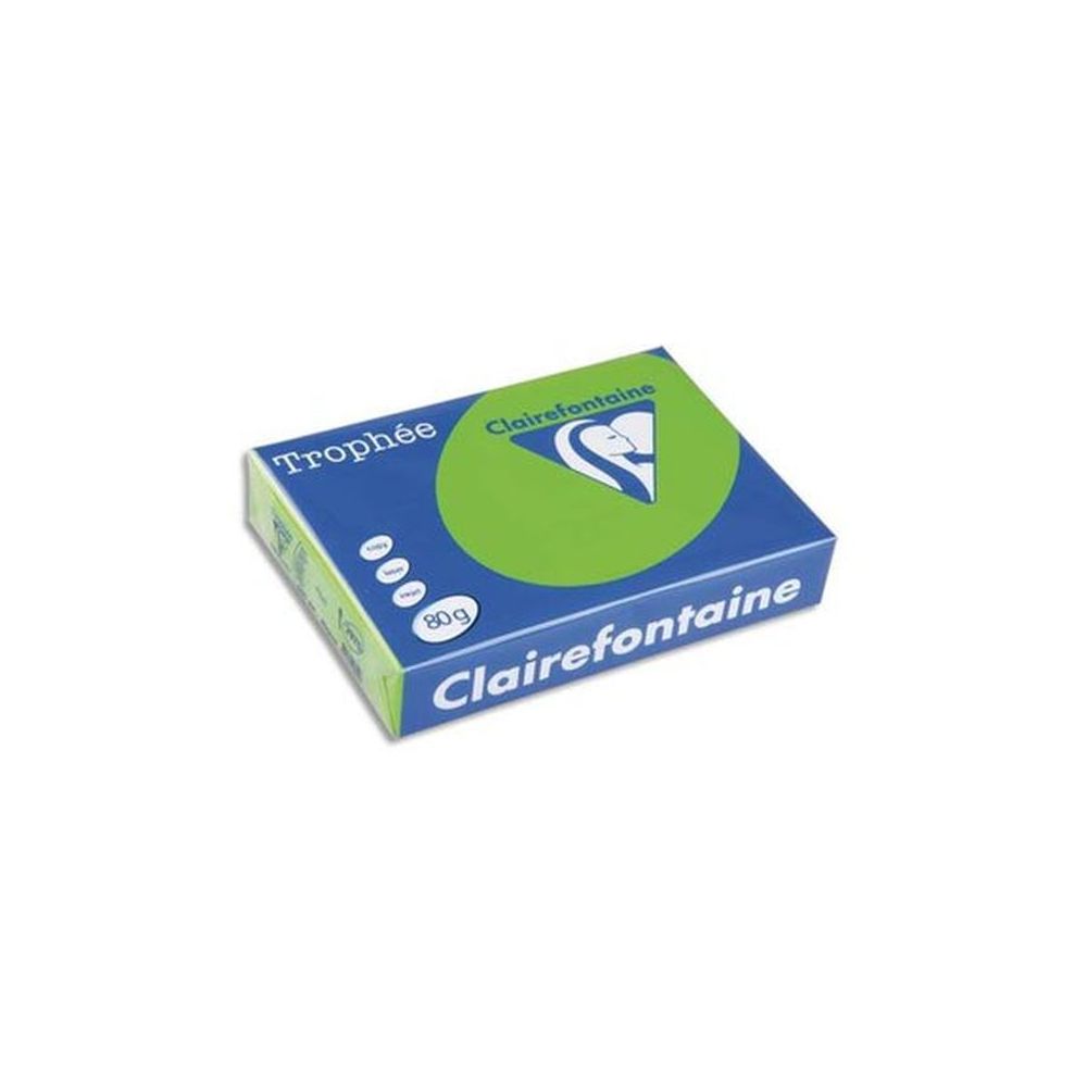 Rame A4 -  80g - Vert Menthe - CLAIREFONTAINE (500f.- ref : 1875 - Z