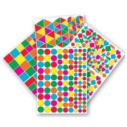 Gommettes GEOMETRIQUES Assortiment (Paquet de 7920 unités) - Z
