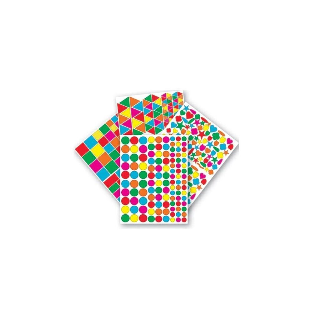 Gommettes GEOMETRIQUES Assortiment (Paquet de 7920 unités) - Z