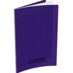 Cahier 17x22cm Séyès 48 p Piqûre 90g Polypro VIOLET  CLAIREFONTAINE