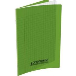 Cahier A4 Séyès 140 p Piqûre 90g Polypro VERT CLAIREFONTAINE