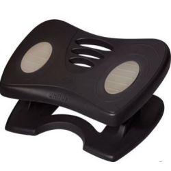 Repose-pieds NYMPHEA 42 x 32cm - Inclin. 20° H: 12 à 17cm - NOIR