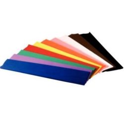 Papier crepon en rouleau - 2,5m x 0.5m COUL. ASSORTIES (Unité) 