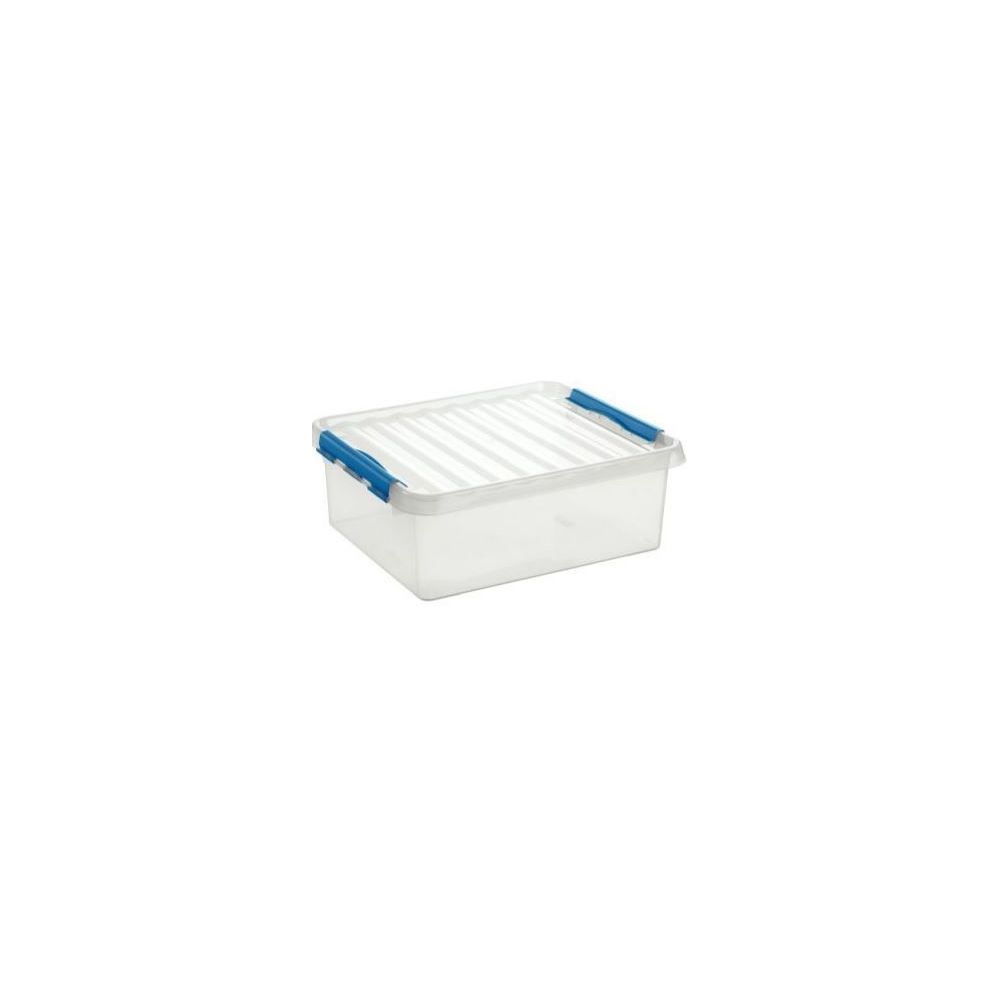 Bac de rangement + couvercle L.41 x l.32 x H.15cm Transparent  25L