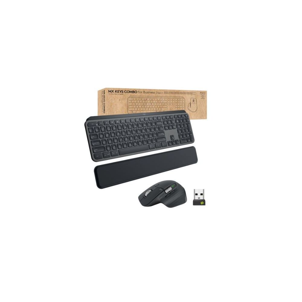 Clavier souris sans fil repose-poignet LOGITECH MX Keys Combo 