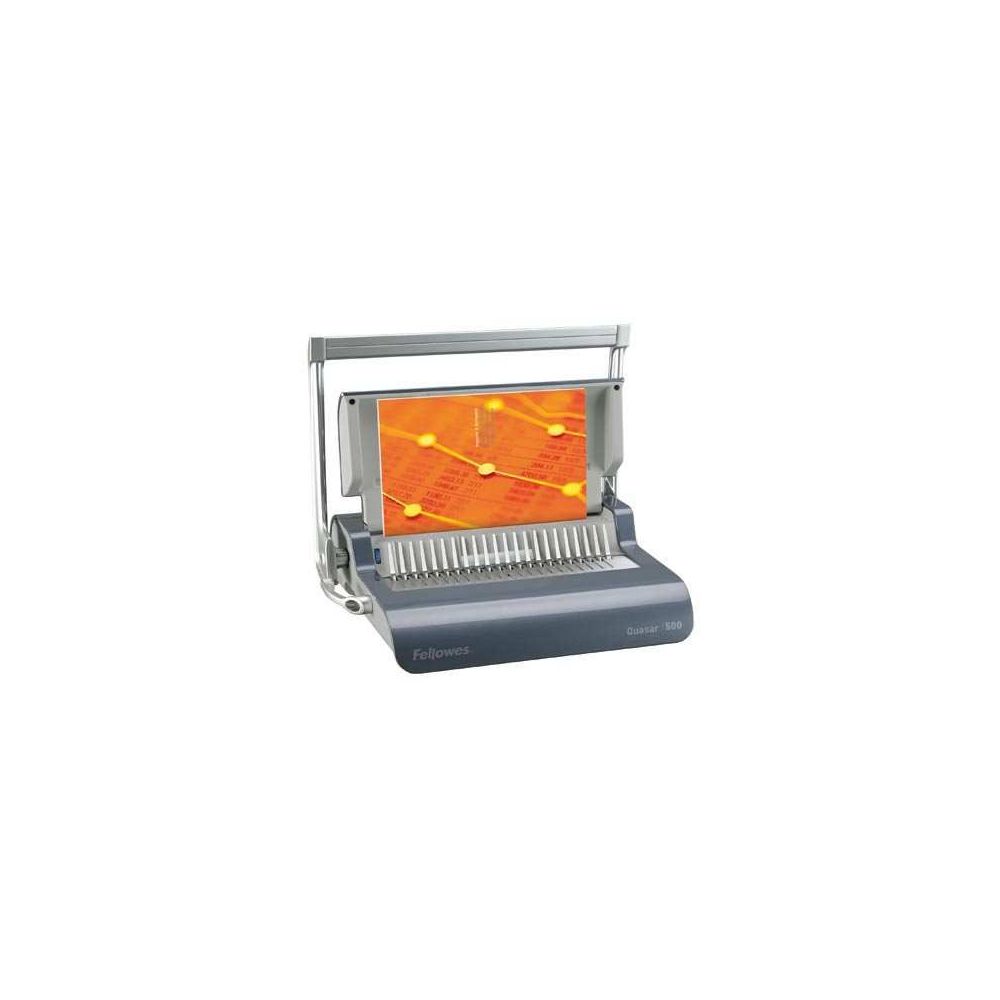Relieuse FELLOWES Quasar 500 - Perfore 20 f/Relie 500 f Ann. Plast **