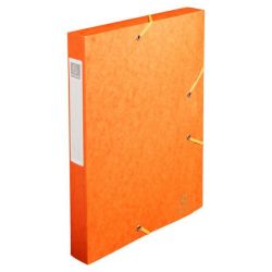 Boite classement Carton - Elast. 24x32cm Dos 40mm - ORANGE **