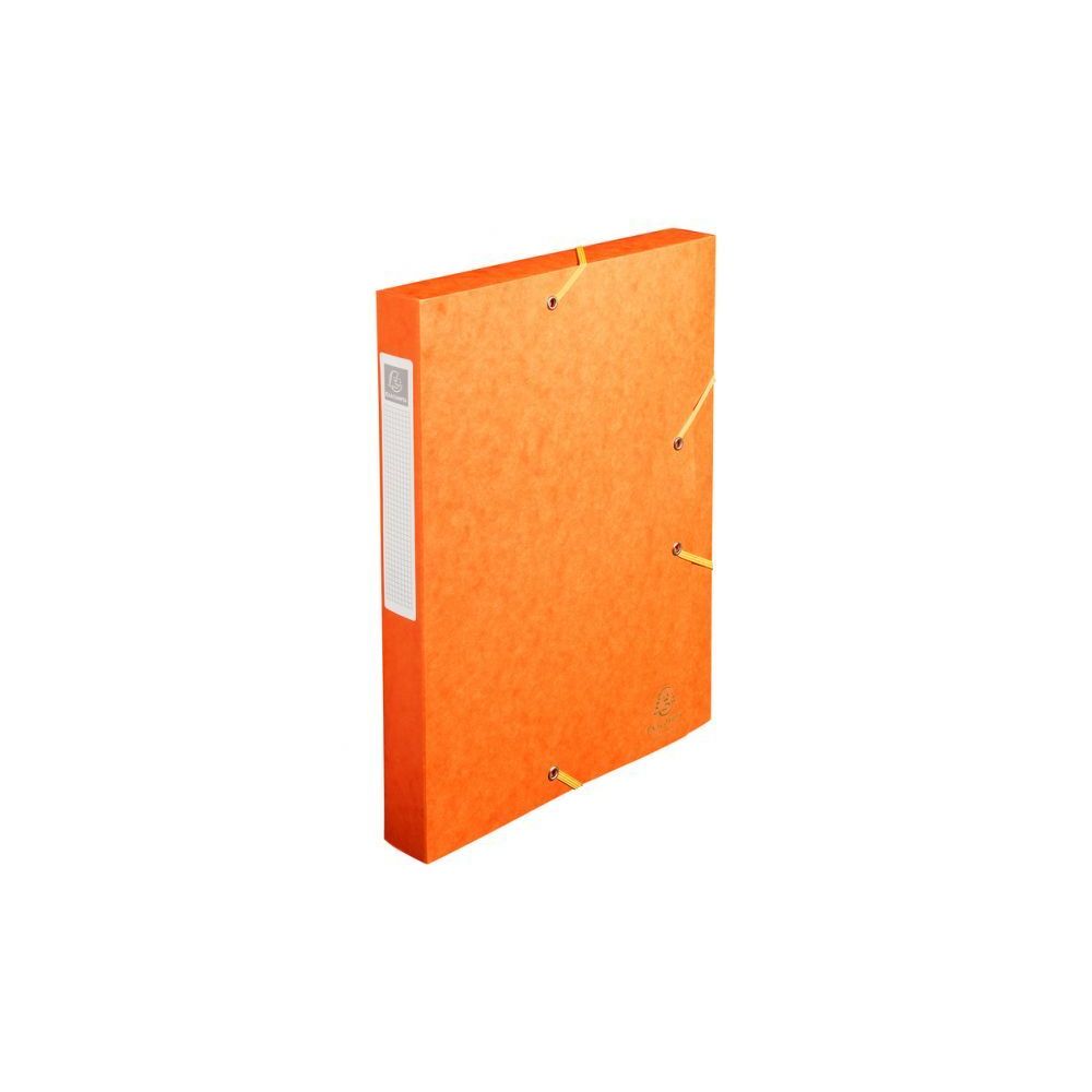 Boite classement Carton - Elast. 24x32cm Dos 40mm - ORANGE **