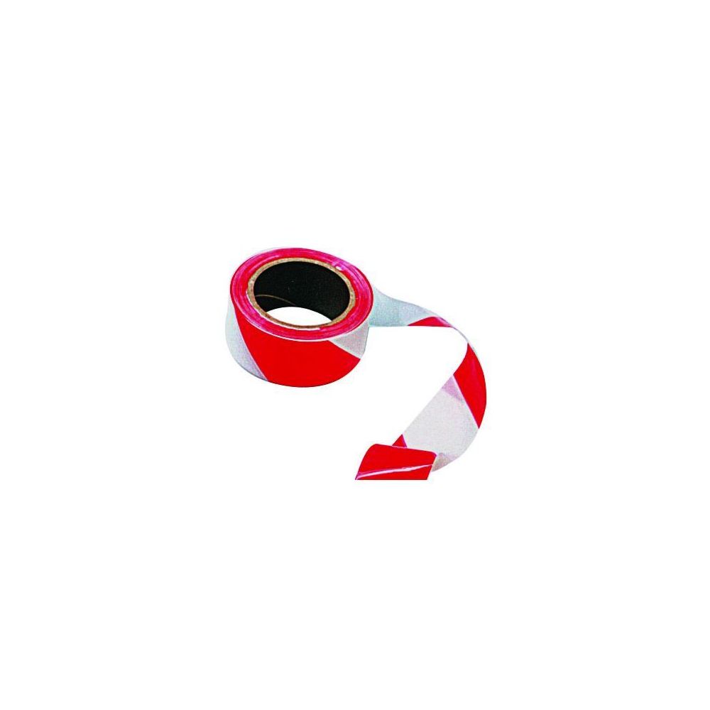 Rubalise ROUGE et BLANC - Largeur : 5cm - Longueur : 100 m - Z