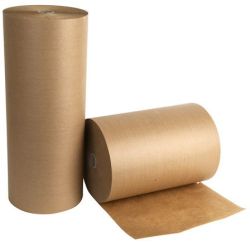 Papier kraft en bobine 80g - 1.2m x 625m - Diam : 28cm - 16kgs BRUN