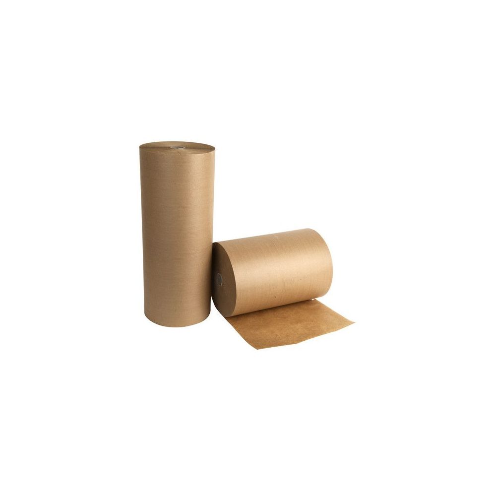 Papier kraft en bobine 80g - 1.2m x 625m - Diam : 28cm - 16kgs BRUN