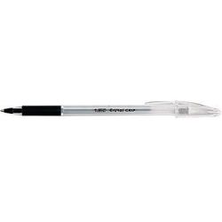 Stylo Bille BIC CRISTAL avec GRIP - Pointe 0.7mm - NOIR - Z