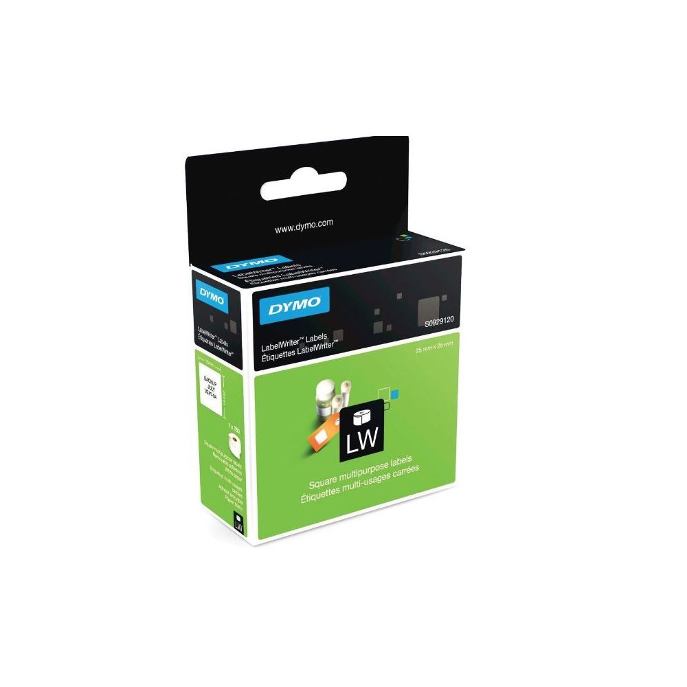 Etiquettes DYMO LabelWriter -  25 x 13mm (rouleau de 1 000 étiq.) **