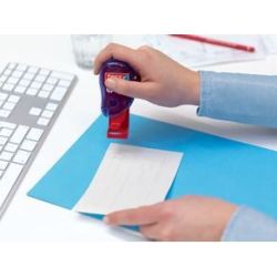 Colle en tampon TESA - 1 100 points - 8.4 X 8.4 mm - Bleu transp - Z