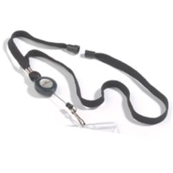Lacet avec enrouleur pour Badge DURABLE - Lacet :40cm - NOIR unité **