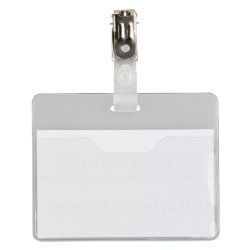 Badge à pince - Format 9 x 6cm - (Unité ) NSFP