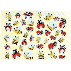 Gommettes ABEILLES, COCCINELLES, PAPILLONS… (Paquet de 864 unités)