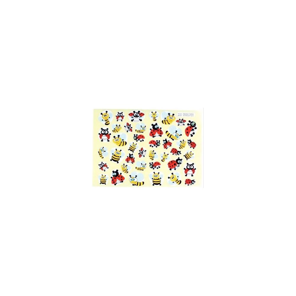 Gommettes ABEILLES, COCCINELLES, PAPILLONS… (Paquet de 864 unités)