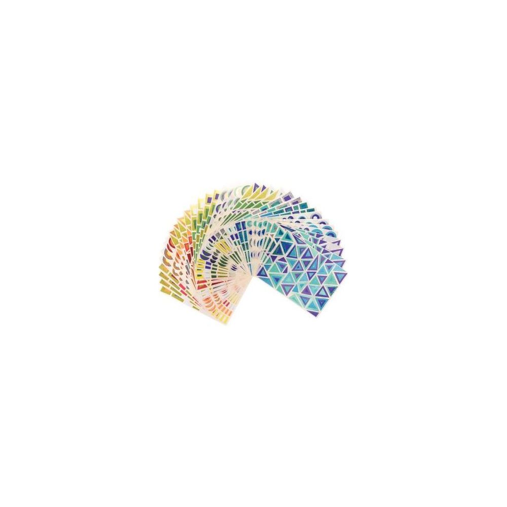 Gommettes GEOMETRIQUES HOLOGRAPHIQUES (Paquet de 804 unités)