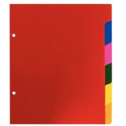 Intercalaires PVC ECOLIER 17x22cm 6 touches 2/10ème - Z