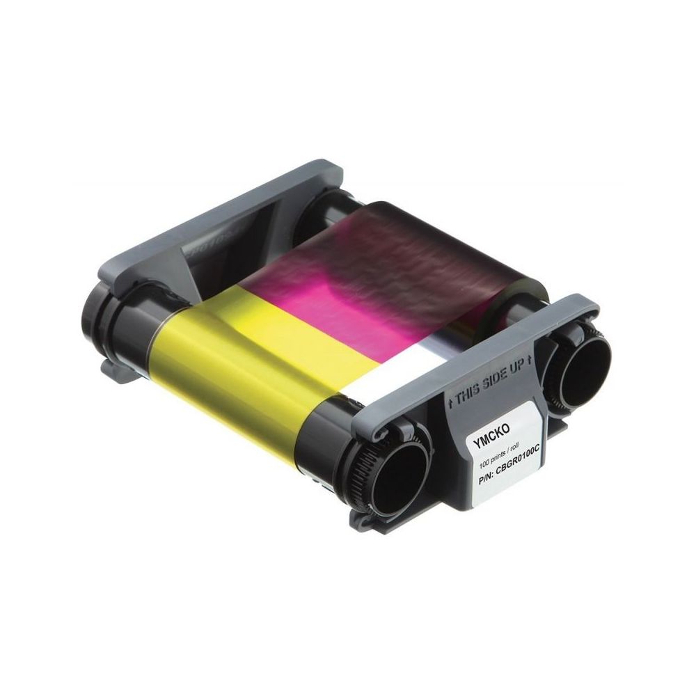 Ruban couleur YMCKO 100 faces pour Evolis Badgy 2 (100 et 200) **
