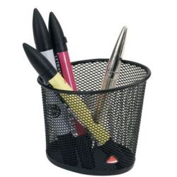 Pot à crayons - Métal Noir rond - Z