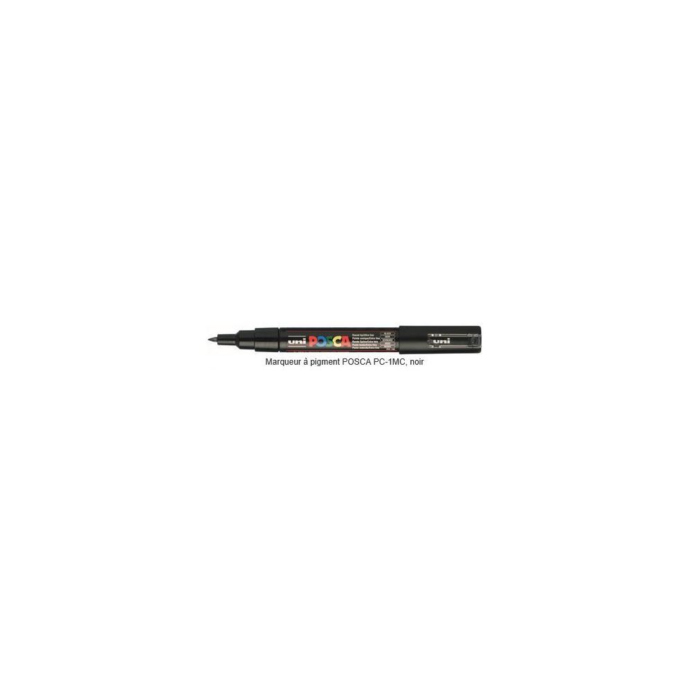 Marqueur gouache POSCA - Ogive Extra Fine 0.7-1mm - Noir - Z