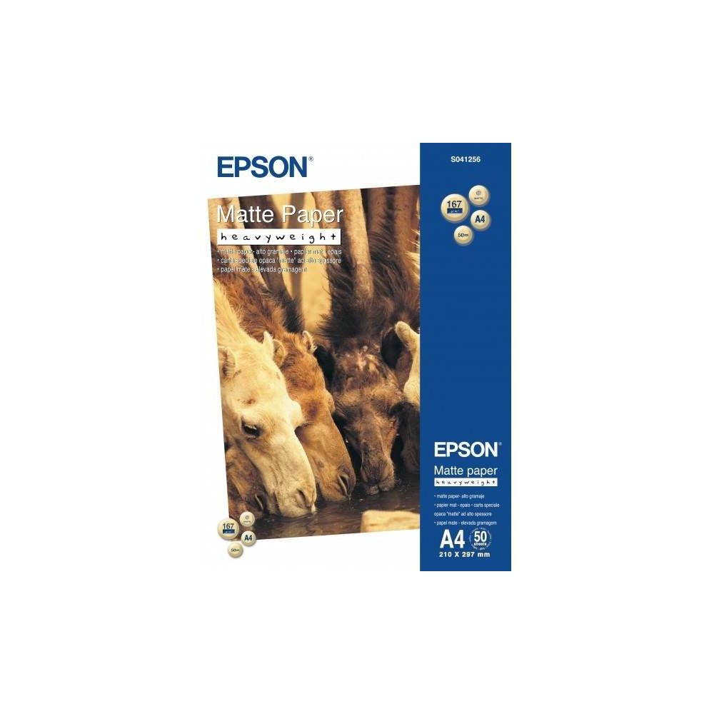 Papier photo EPSON A4 Mat épais - 167g - (50 feuilles) **