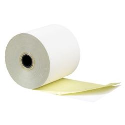 Rouleau papier 2 plis autocopiant blanc/jaune (dim: 57 x 70 x 12) **