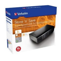 Disque dur externe 3.5" USB 3.0 4To VERBATIM Store'n'Save