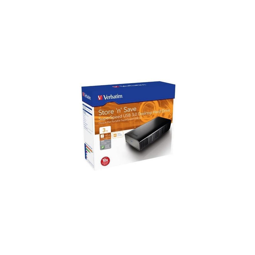Disque dur externe 3.5" USB 3.0 4To VERBATIM Store'n'Save