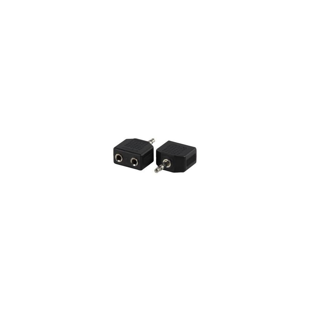 Adaptateur 2 Jack 3.5mm femelle /Jack 3.5mm mâle
