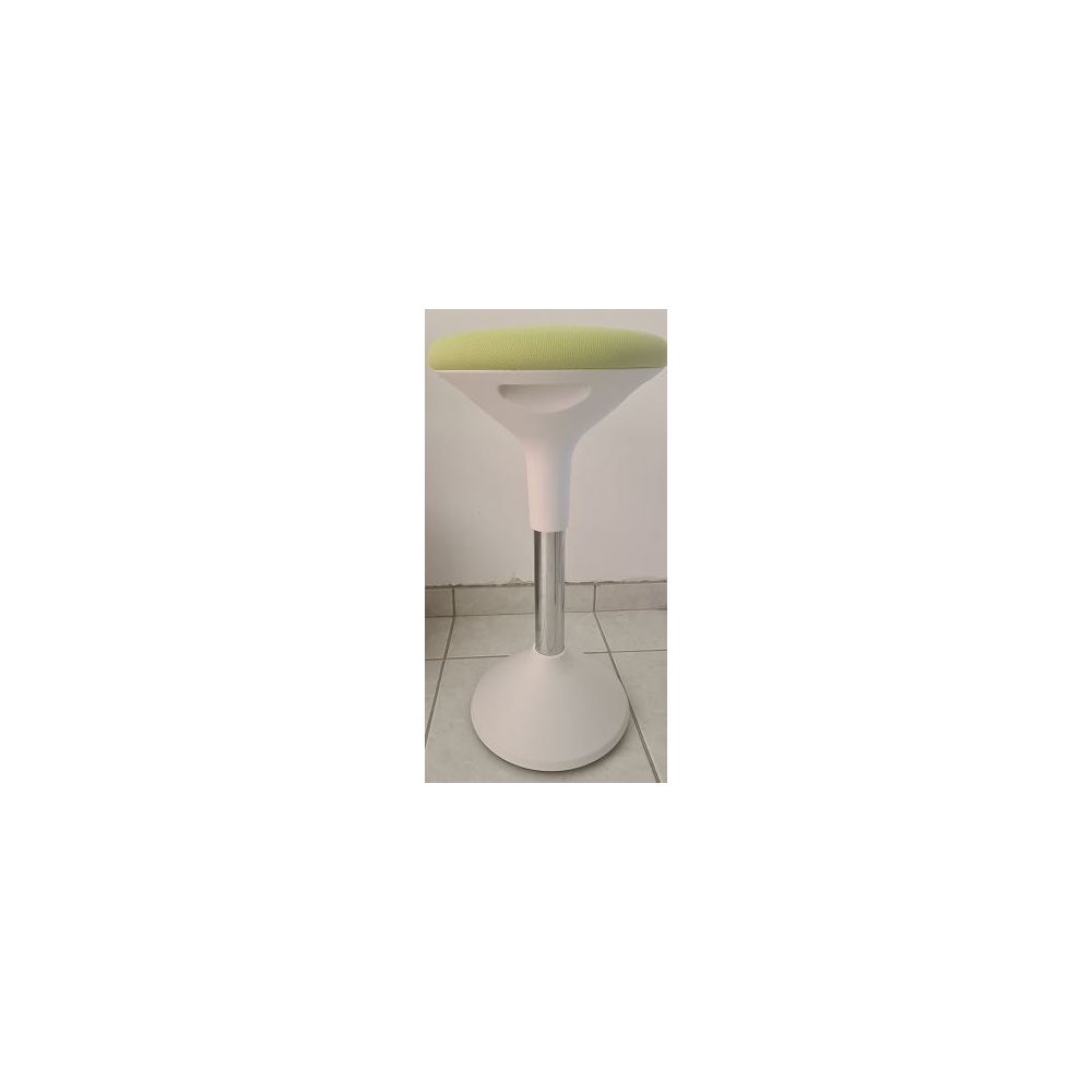 Tabouret Assise dynamique - ENZO H60 à 70cm - BLANC / VERT Tabouret Assise dynamique - ENZO H60 à 70cm - BLANC / VERT