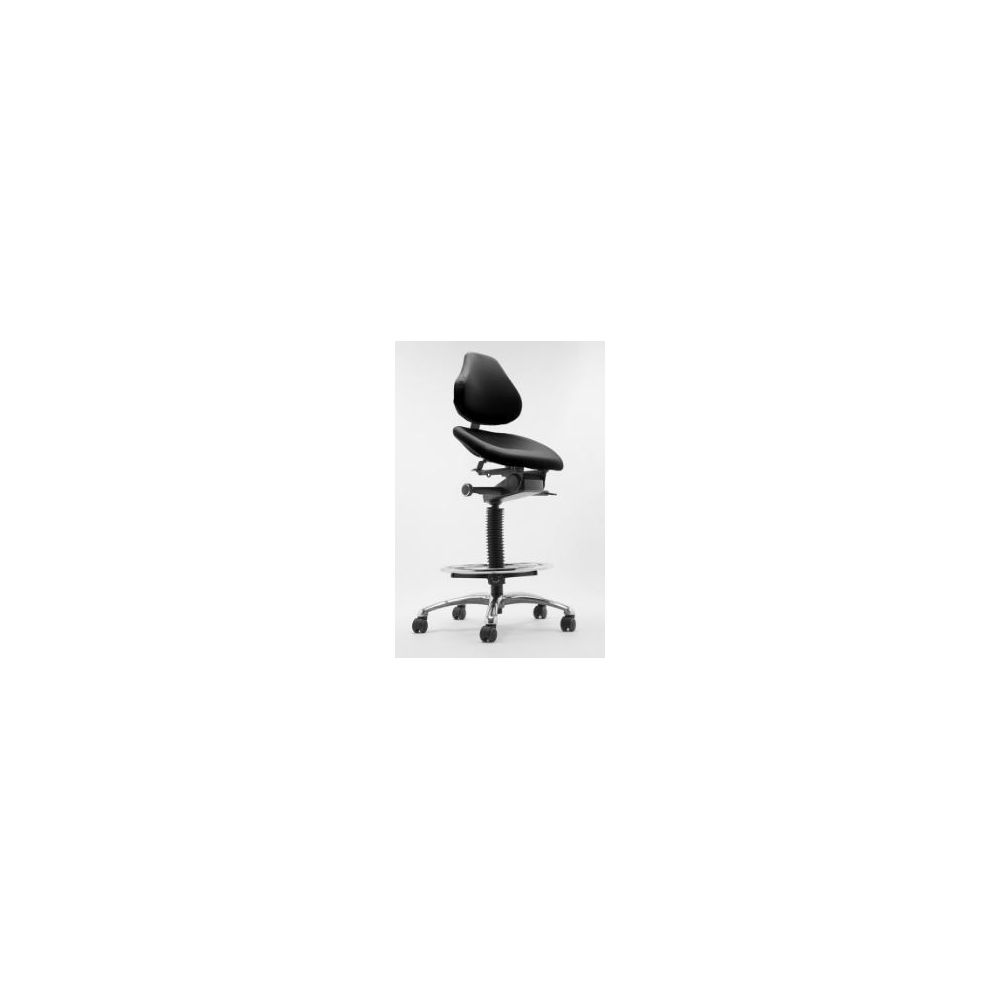 Siège assis debout - Dossier haut - Assise Dynamique Taille M - Noir Siège assis debout - Dossier haut - Assise Dynamique Taille M - Noir