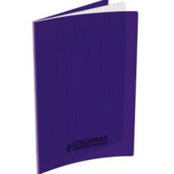 Cahier 17x22cm Séyès 32 p Piqûre 90g Polypro VIOLET CLAIREFONTAINE