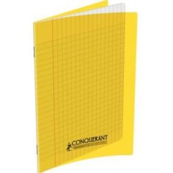Cahier 17x22cm Séyès 140 p Piqûre 90g Polypro JAUNE 1824
